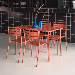 Tuintafel met 4 stoelen metaal