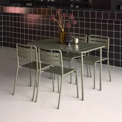 Tuintafel met 4 stoelen metaal