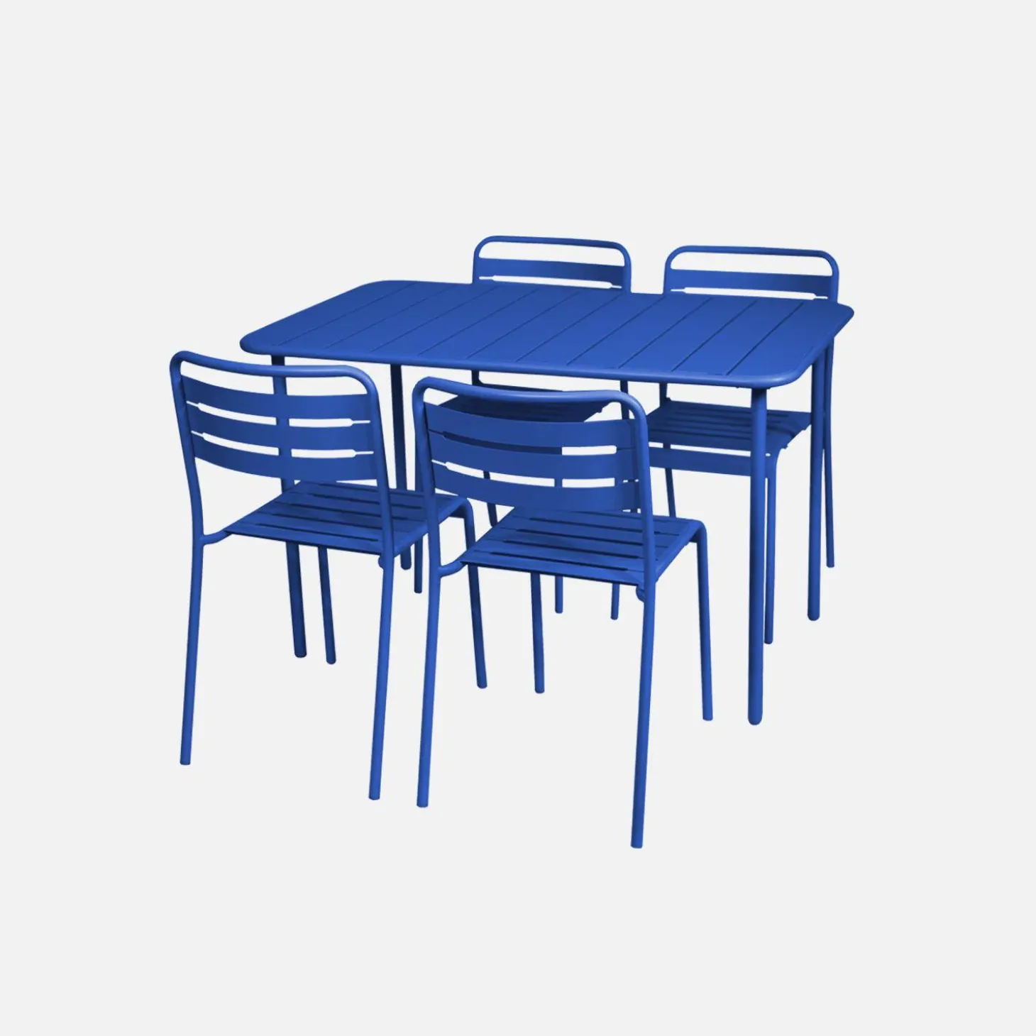 Tuintafel met 4 stoelen metaal