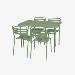 Tuintafel met 4 stoelen metaal