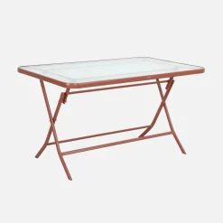 Tuintafel met 4 stoelen opklapbaar
