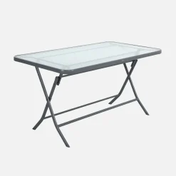 Tuintafel met 4 stoelen opklapbaar