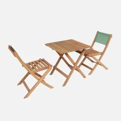 Tuintafel met 2 stoelen voor kinderen van acaciahout