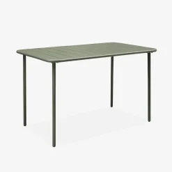 Tuintafel + 4 opklapbare stoelen metaal