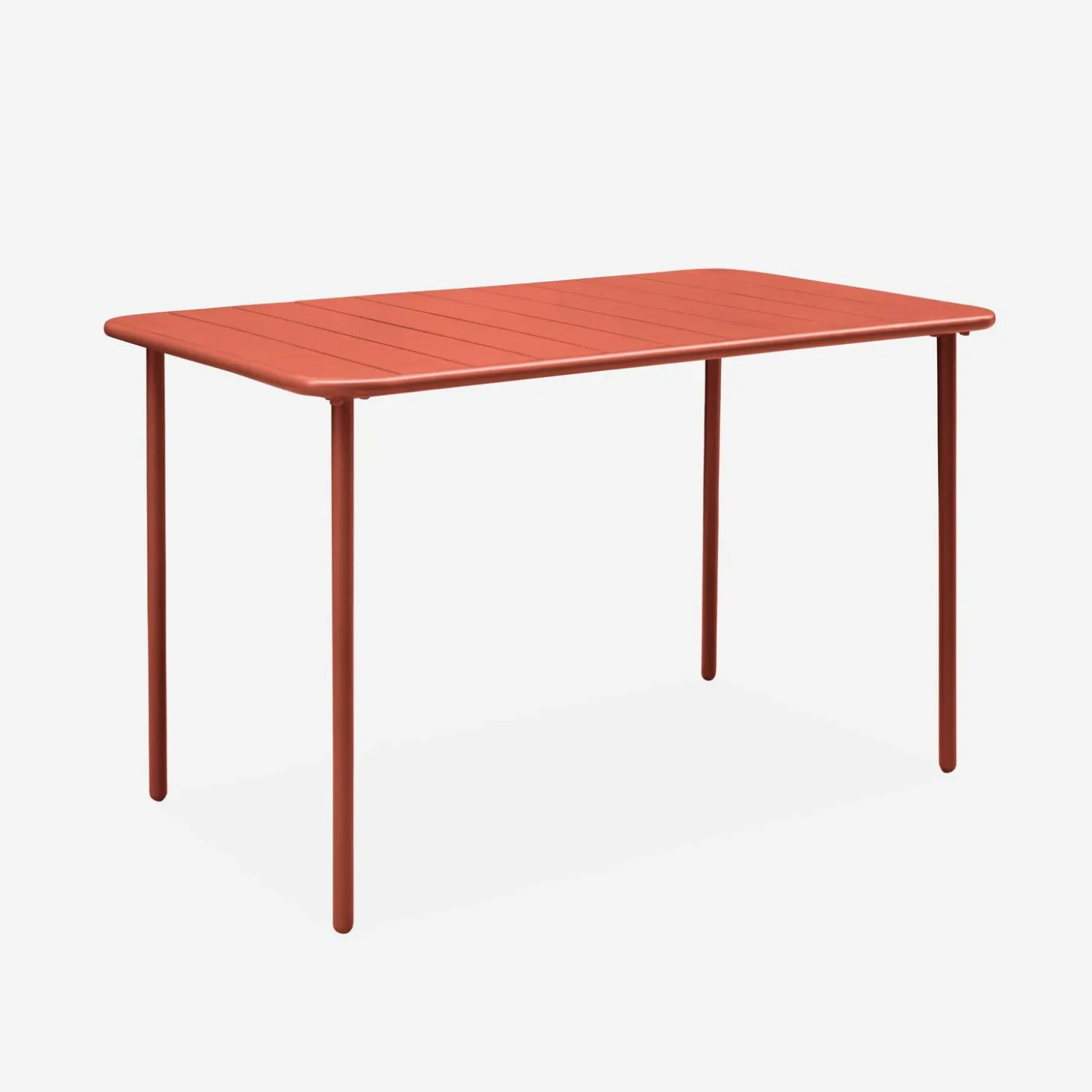 Tuintafel + 4 opklapbare stoelen metaal
