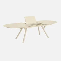Tuintafel ovaal uitschuifbaar aluminium 10 zitplaatsen