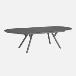 Tuintafel ovaal uitschuifbaar aluminium 10 zitplaatsen