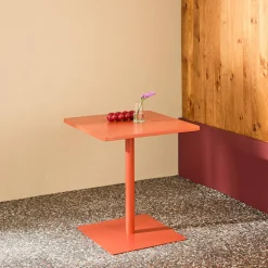 Tuintafel 2-persoons vierkant bistro van staal