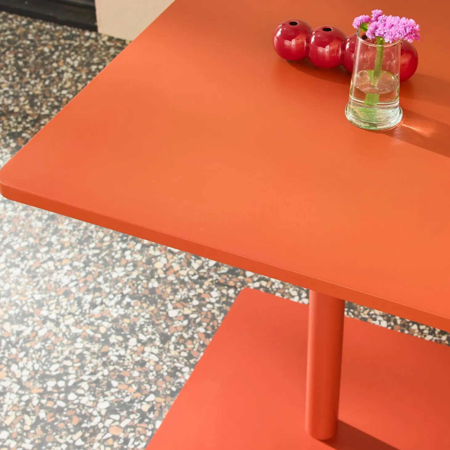 Tuintafel 2-persoons vierkant bistro van staal