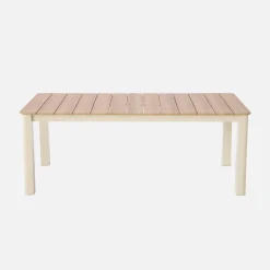 Tuintafel 8 plaatsen aluminium