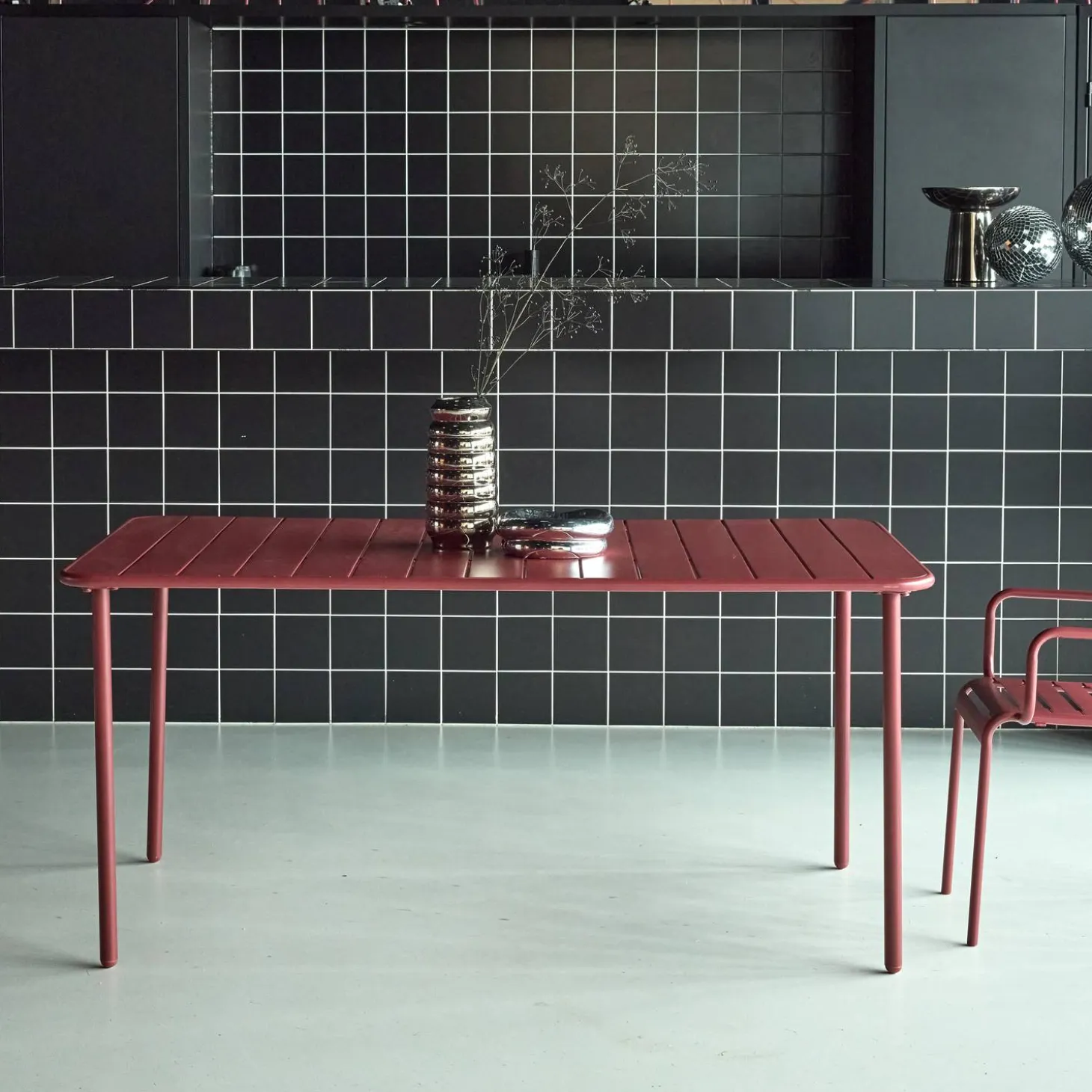 Tuintafel 6-8 plaatsen metaal