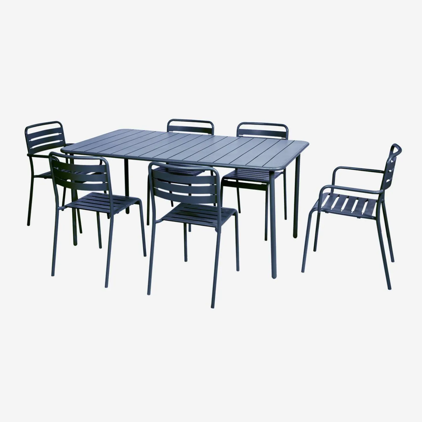 Tuintafel 6-8 plaatsen metaal