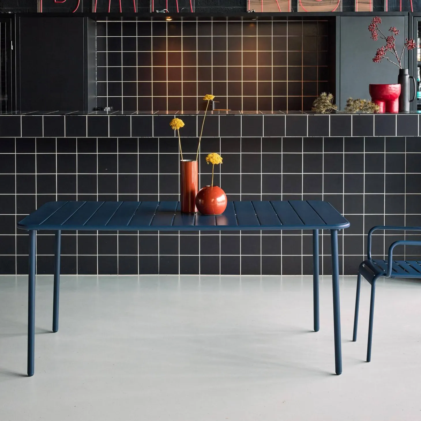 Tuintafel 6-8 plaatsen metaal