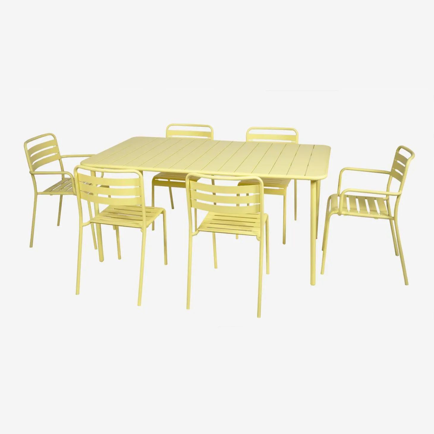 Tuintafel 6-8 plaatsen metaal