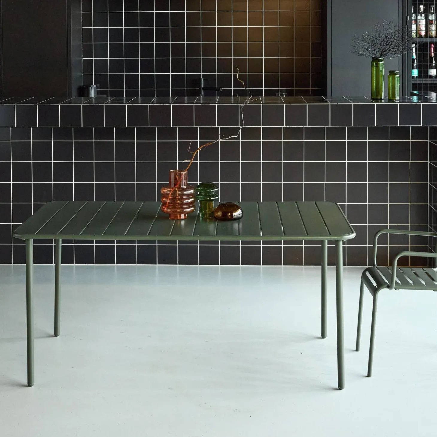 Tuintafel 6-8 plaatsen metaal