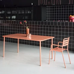 Tuintafel 6-8 plaatsen metaal