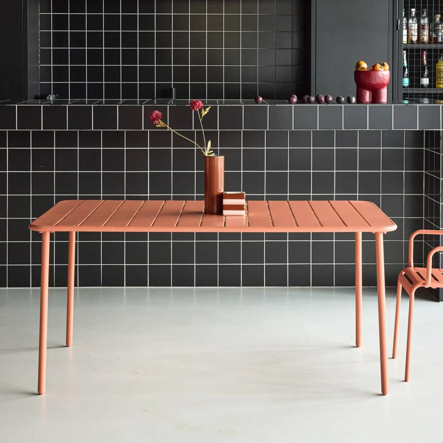 Tuintafel 6-8 plaatsen metaal