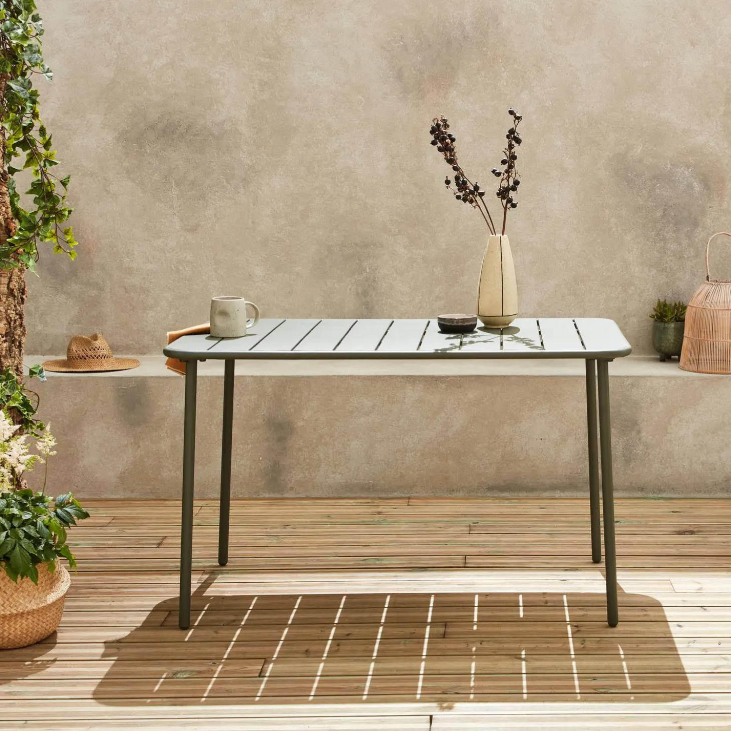Tuintafel 4 plaatsen metaal