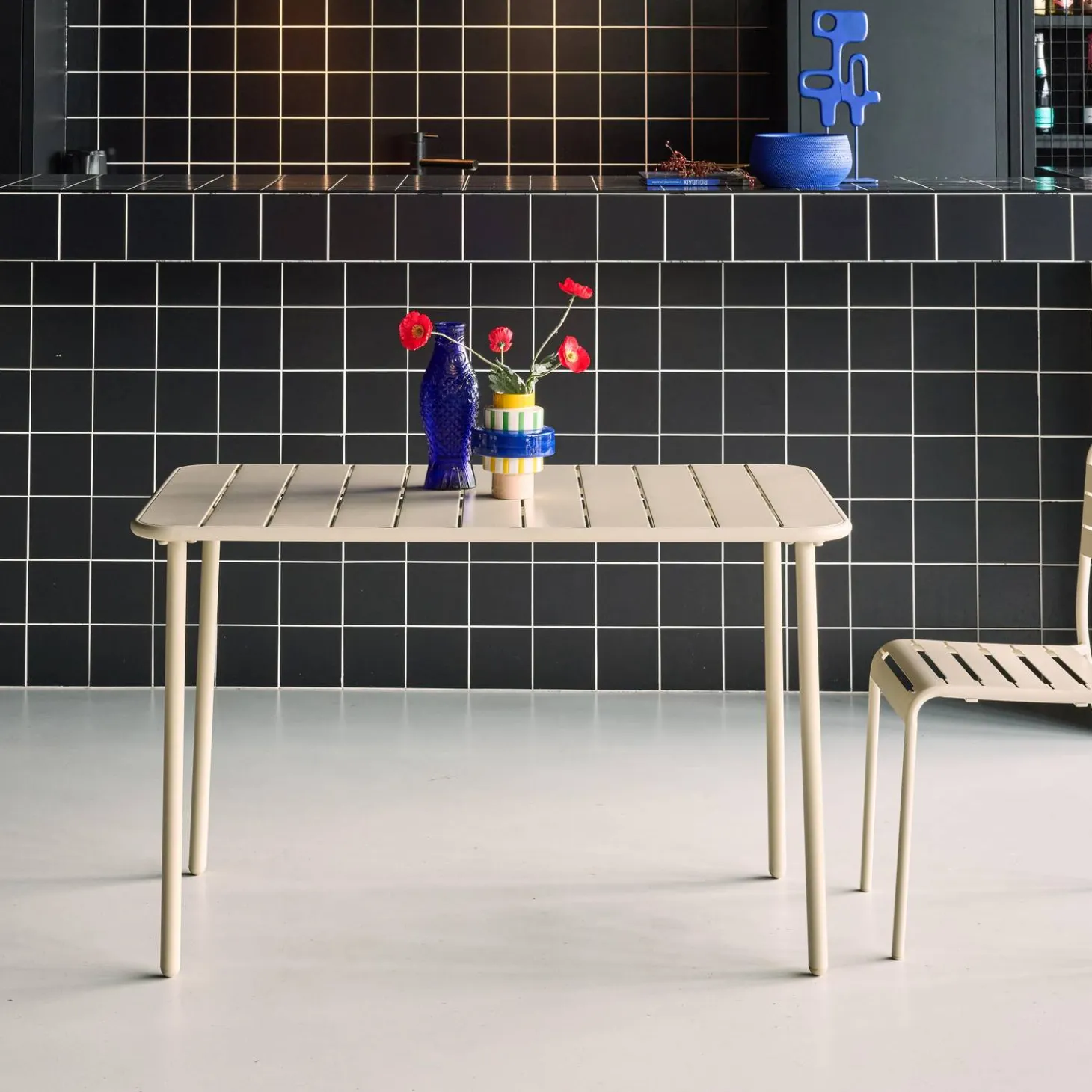 Tuintafel 4 plaatsen metaal