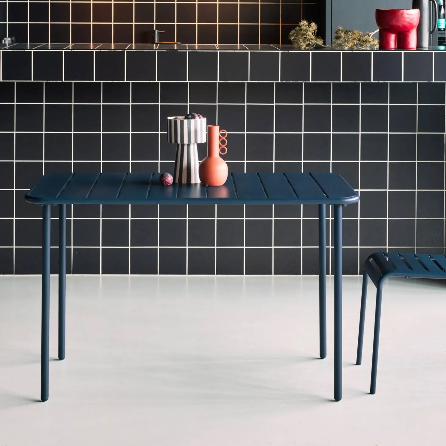 Tuintafel 4 plaatsen metaal