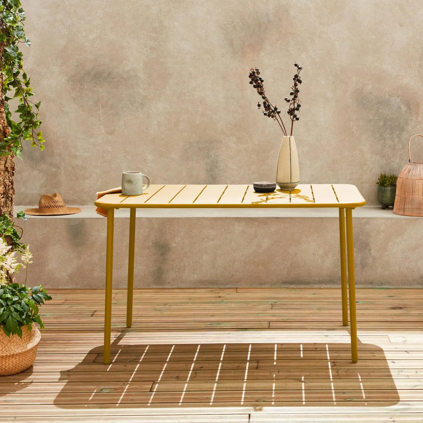 Tuintafel 4 plaatsen metaal