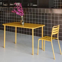 Tuintafel 4 plaatsen metaal
