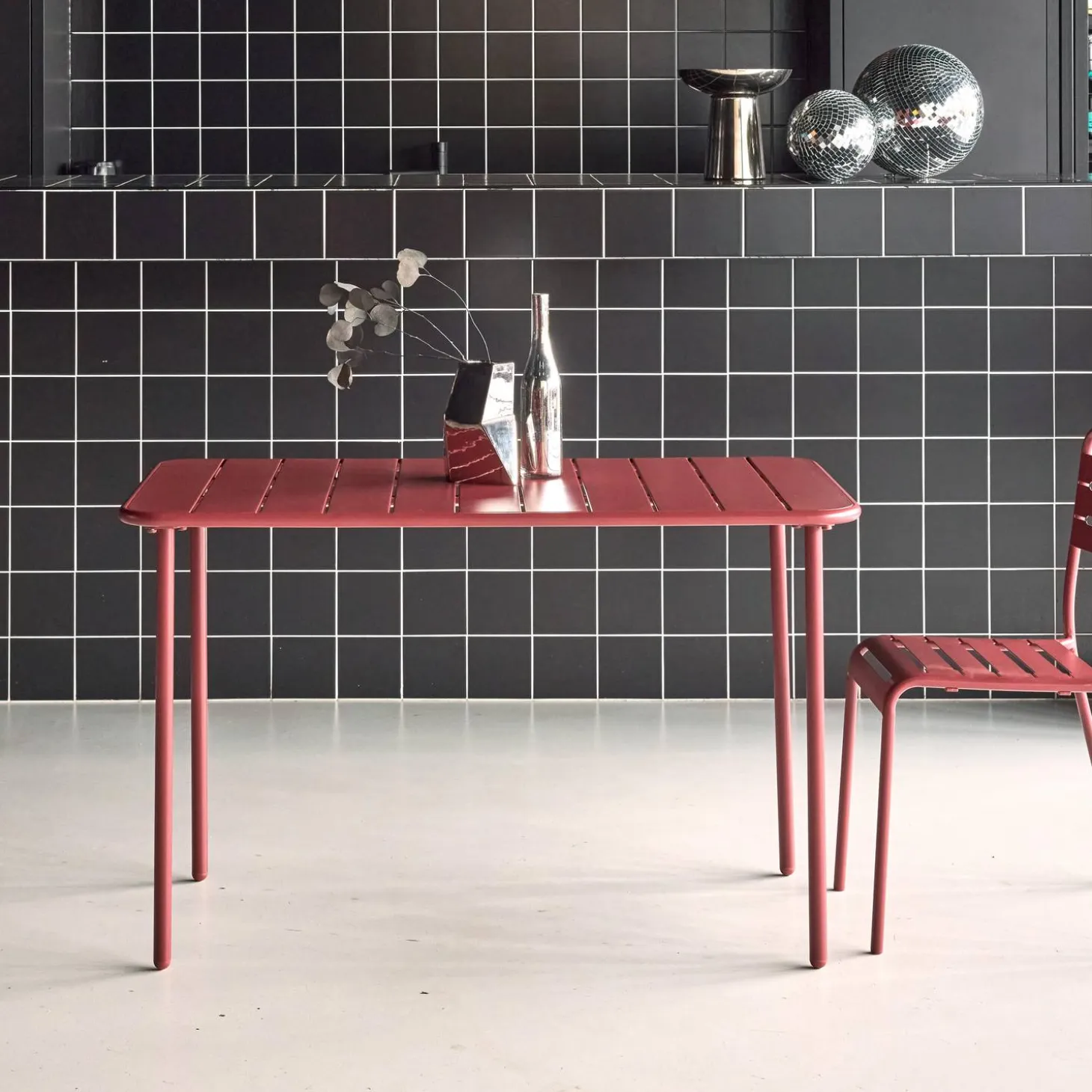 Tuintafel 4 plaatsen metaal