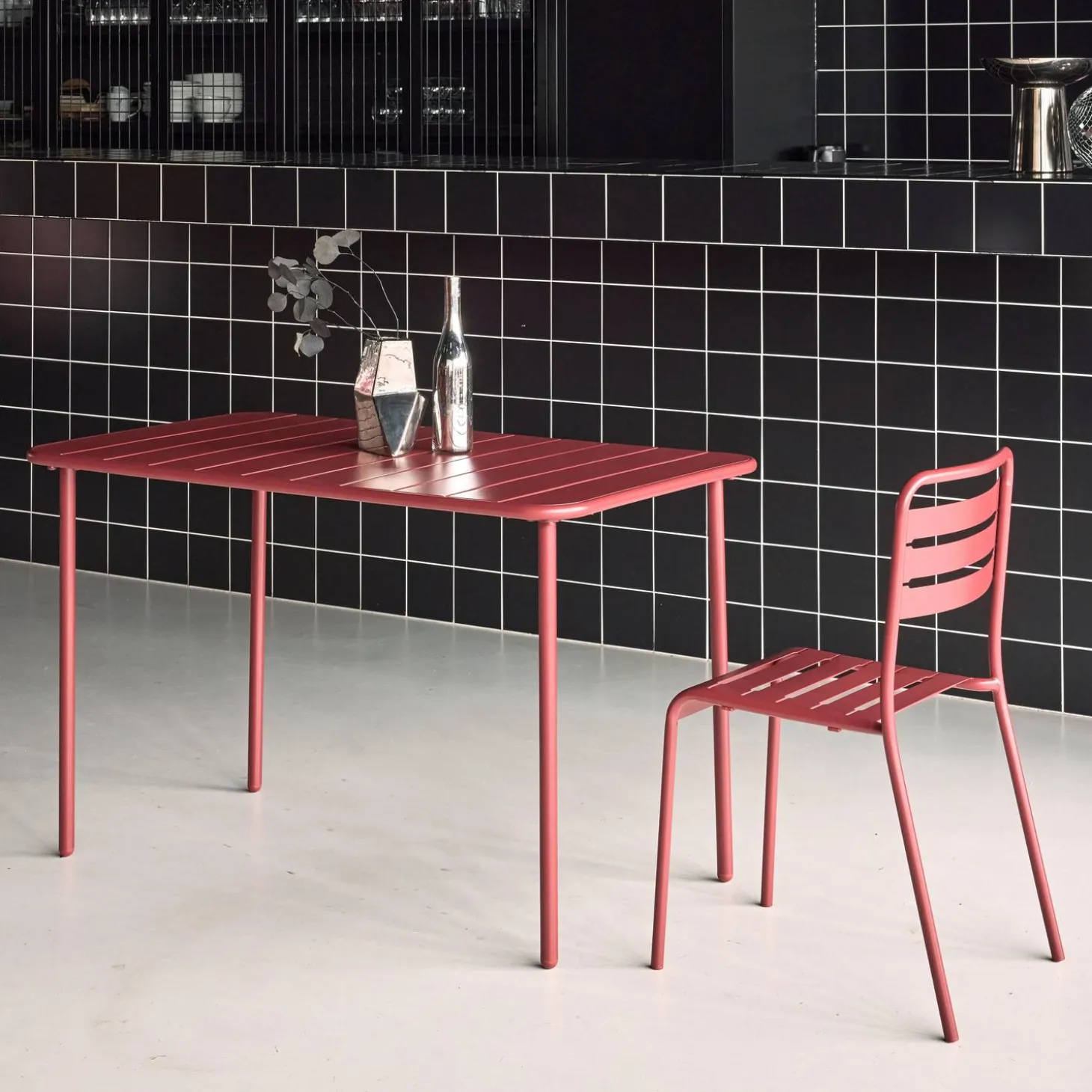 Tuintafel 4 plaatsen metaal