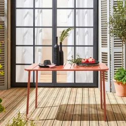 Tuintafel 4 plaatsen metaal