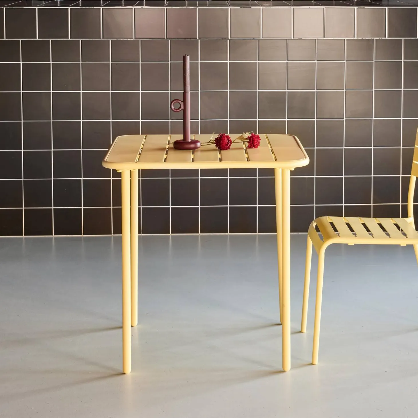Tuintafel 2 plaatsen metaal
