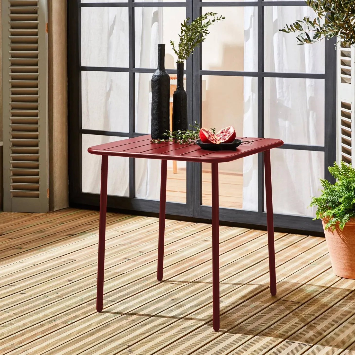 Tuintafel 2 plaatsen metaal