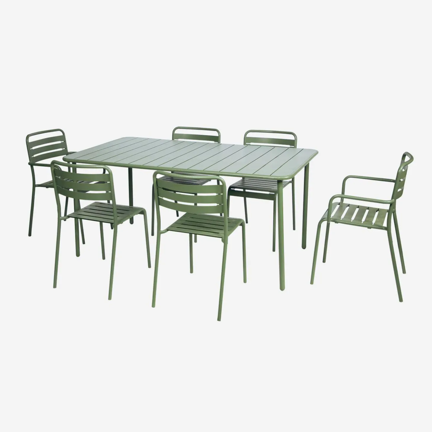 Tuintafel 6-8 plaatsen metaal