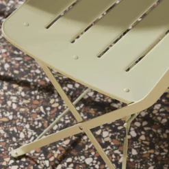 Tuintafel rond + 2 stoelen bistrostijl opklapbaar staal
