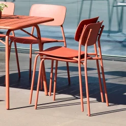 Tuintafel + 6 stoelen metaal