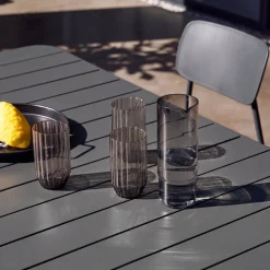 Tuintafel + 6 stoelen metaal