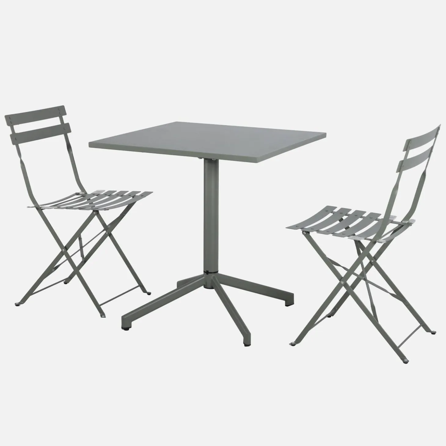 Tuintafel + 2 stoelen opklapbaar bistro metaal