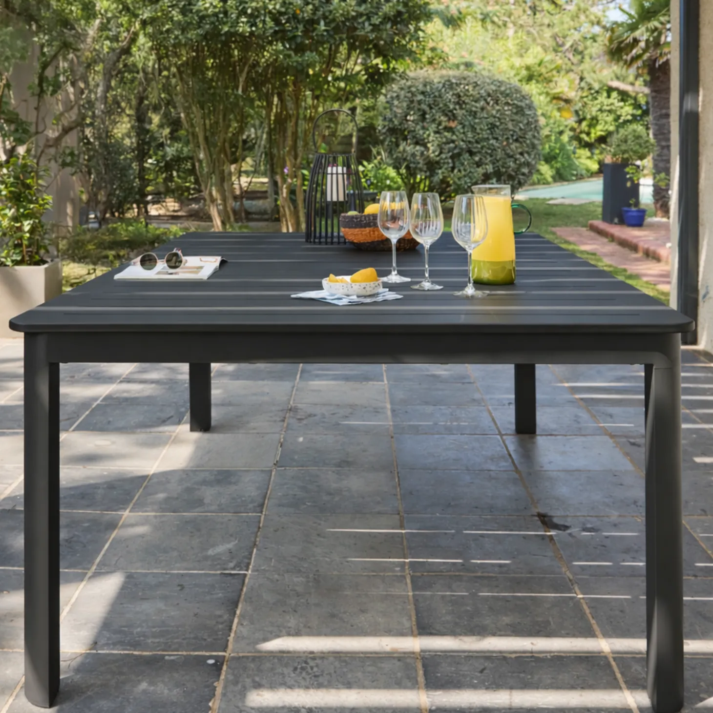 Tuintafel uitschuifbaar tot 12 personen aluminium