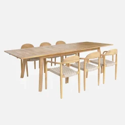 Tuintafel van acaciahout, 10 plaatsen
