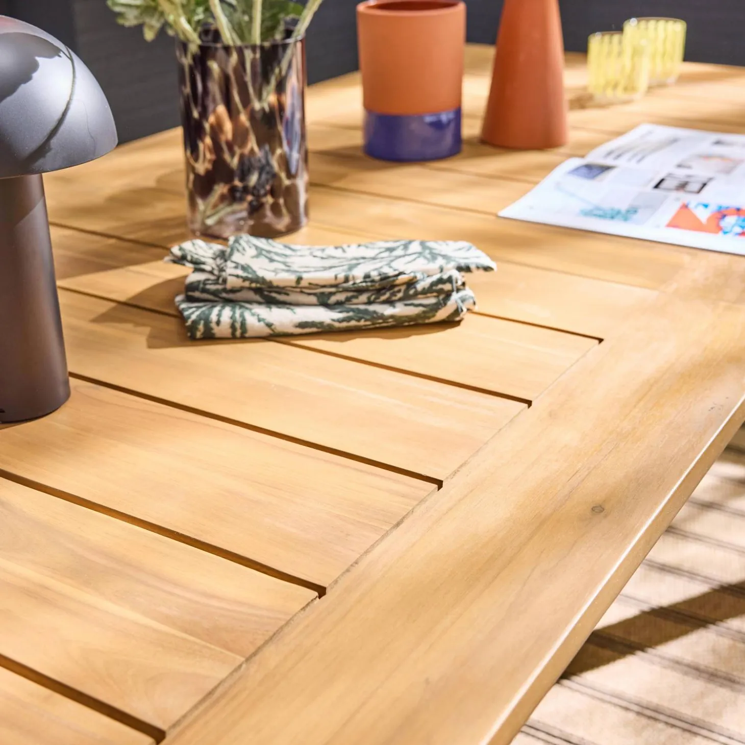 Tuintafel van acaciahout, 10 plaatsen