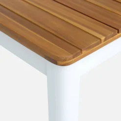Tuintafel van acacia met ronde hoeken, voor 8 personen