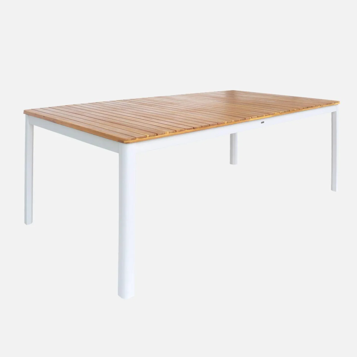 Tuintafel van acacia met ronde hoeken, voor 8 personen