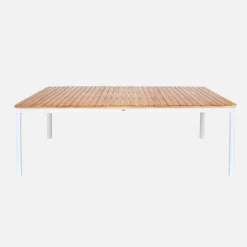 Tuintafel van acacia met ronde hoeken, voor 8 personen