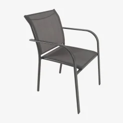 Tuintafel van aluminium met houteffect uitschuifbaar met 8 stoelen