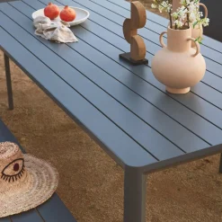 Tuintafel van aluminium, 8 plaatsen
