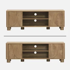TV-meubel houtdecor 2 omkeerbare deuren