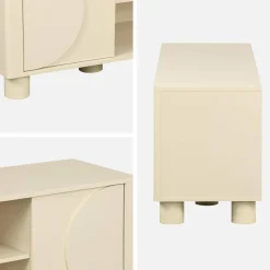 TV-meubel houtdecor 2 omkeerbare deuren