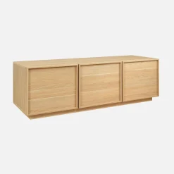 TV-meubel houteffect 3 deuren 140cm
