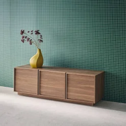 TV-meubel houteffect 3 deuren 140cm