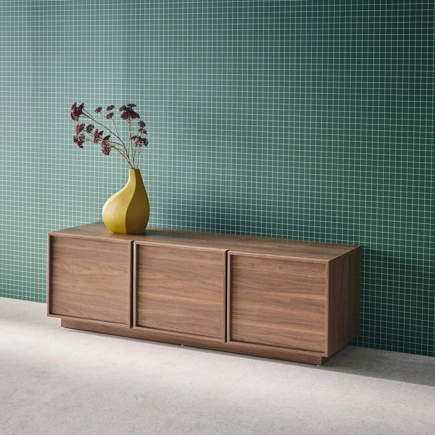 TV-meubel houteffect 3 deuren 140cm