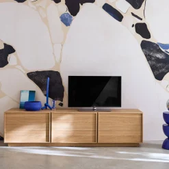 TV-meubel houteffect 3 deuren 180cm